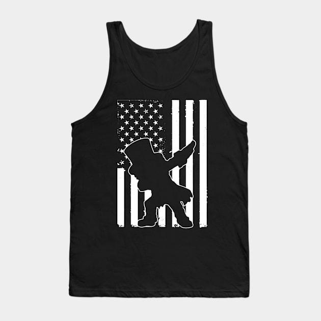 Patriotic Boys Kids 4th Fourth Of July Dabbing Uncle Sam USA Tank Top by Kaileymahoney